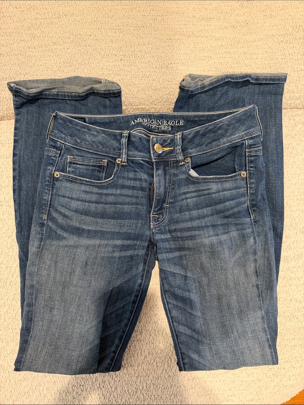 American Eagle Outfitters Boot Cut Jeans - Medium Blue Wash